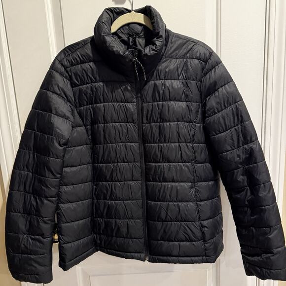 GAP Womens Puff Warm Jacket Size XL Black Full Zip Outdoors Gorpcore Coat - Picture 1 of 9